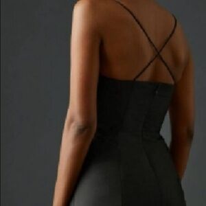 Anthroplogie Maeve pearl beaded top mini dress